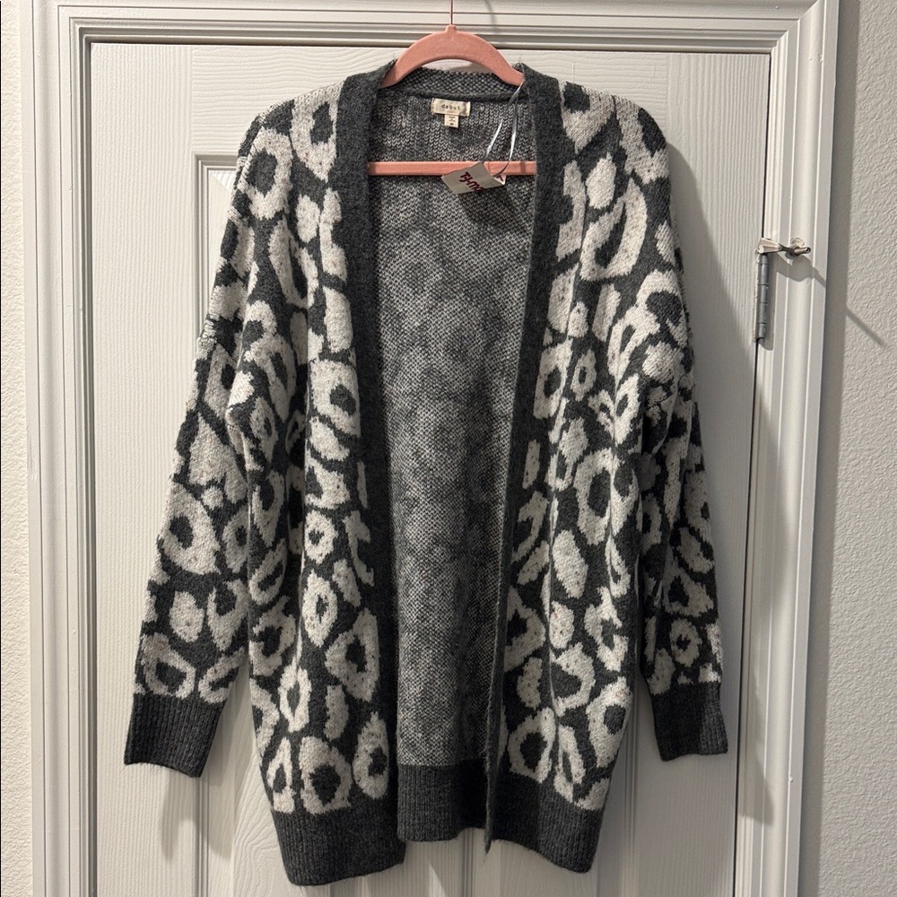NWT Debut Animal Print Cardigan